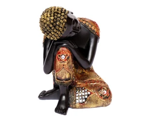 Decorative Figures Buddha Sleeping Dormant Thai Meditating Feng Shui - Picture 1 of 5