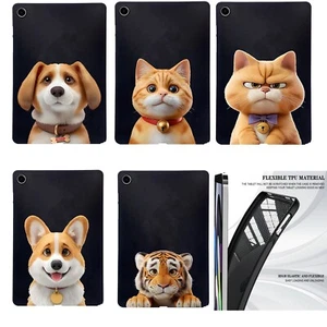 For Samsung Galaxy Tab Case Cute Animals TPU Soft Shockproof Protect Back Covers - Picture 1 of 29