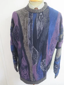 Vintage Genuine Original Coogi 3D Crew Neck Sweater Jumper L 42-44" Euro 52-55 - Picture 1 of 9