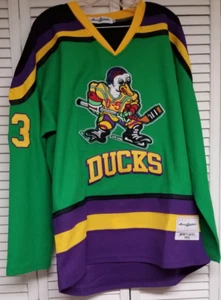 The Mighty Ducks Movie Hockey Jersey#99 Banks #33 Goldberg #44 Reed #96 Conway - Picture 1 of 5