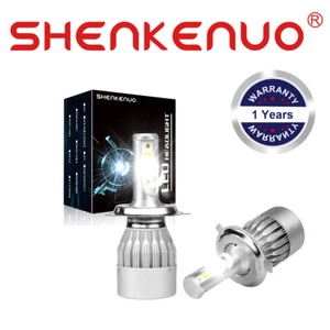 H4 9003 LED Headlight Kit High Low Beam Bulbs 6000K Super Bright White - Picture 1 of 9