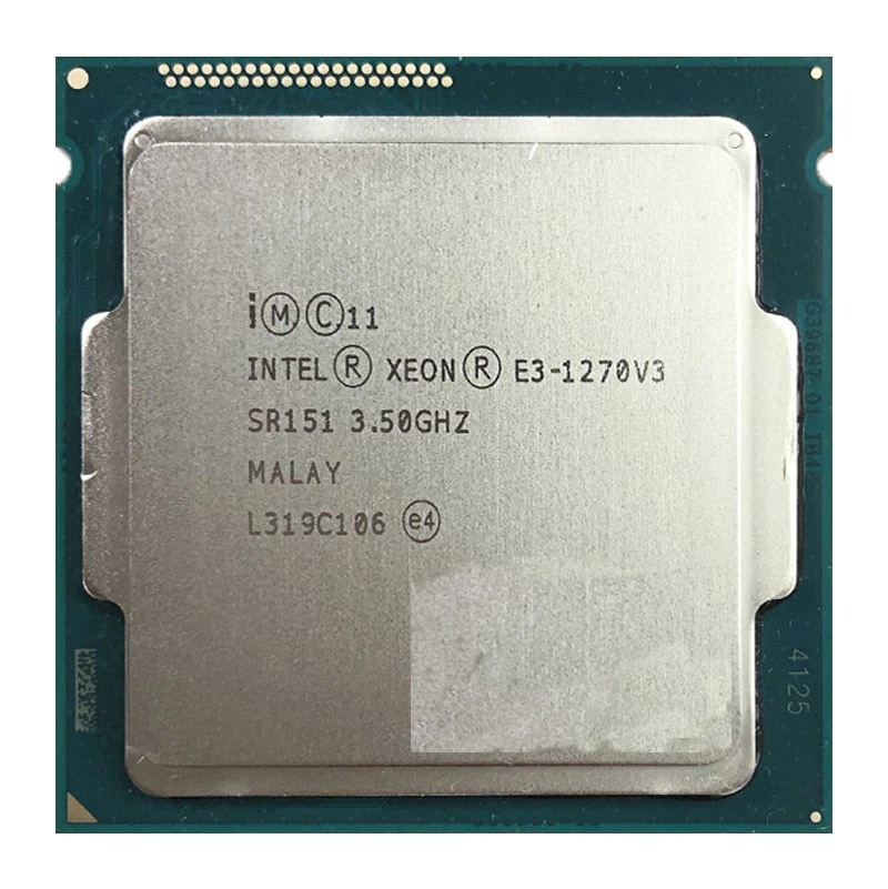 Intel Xeon E3-1270 V3 4 Core 3.5GHz SR151 Socket LGA1150 CPU Processor - Image 1 of 1