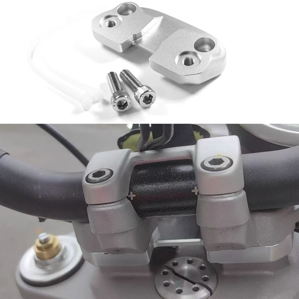 Motorcycle HandleBar Clamps Bar Risers Adapter For Ducati Scrambler 400 800 1100 - Image 1 of 4