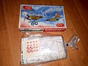 Vintage Bi-Plane Polikarpov PO-2 1980s plane model kit 1/72 USSR Kukuruznik - Picture 1 of 10