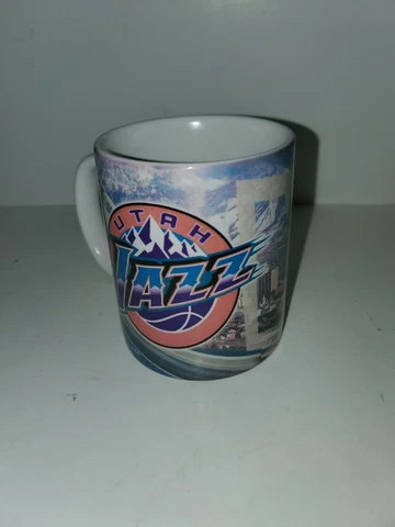 Utah JAZZ Coffee cup Mug NBA Basketball Used Mint Team Ceramic Cover
