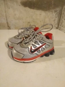 Nike Shox 2011 449221 Baby Junge Kinder Kinder Größe 5C Silber Rot Schwarz Turnschuhe - Bild 1 von 14