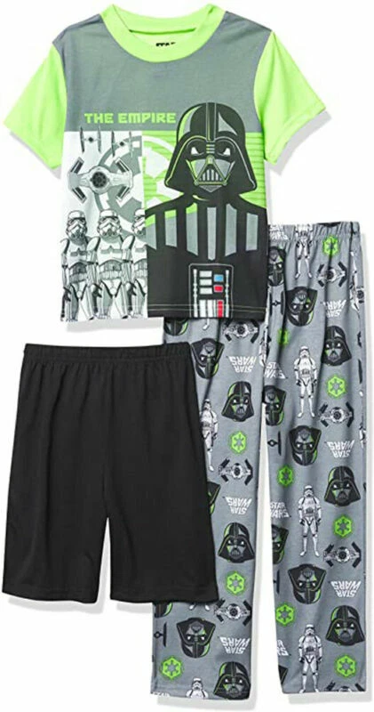 Conjunto de pijama Star Wars masculino S/S três peças tamanho 4 6 8 10 - Imagem 1 de 1