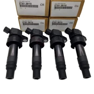 4PC Genuine Ignition Coil For Hyundai Veloster Kia Forte1.6L Turbo 273012B110 - Picture 1 of 8
