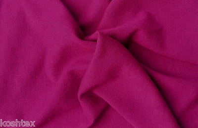 KOSHTEX Hot Pink Wool Blend Jersey Knit Fabric by the Yard