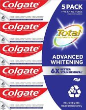 Colgate Total Advanced Whitening Toothpaste, 6.4 Oz, 5-Pack