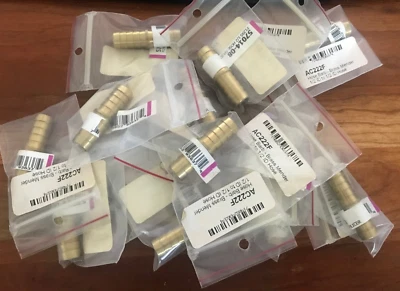 Anderson Metals 57014-08 HOSE BARB-BRASS  Mender 1/2" to 1/2" ID HOSE Pack 16 - Image 1 of 2