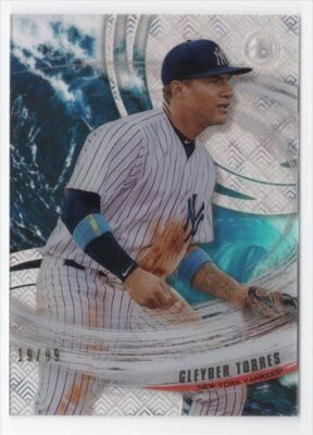 2018 Bowman High Tek Tides of Youth Gleyber Torres Rookie 19/99 New York Yankees - Image 1 of 2