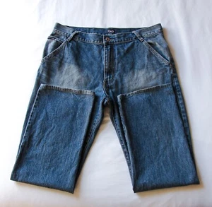 Men's Vintage Y2K D&G Dolce Gabbana Indigo Blue Washed Straight Leg Denim Jeans - Picture 1 of 11