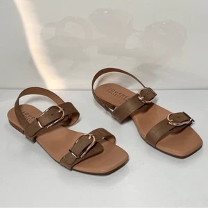 Journee Twylah Low Stacked Heel Sling Back Sandals - Picture 1 of 7