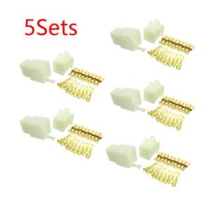 5x 9 Pins Electrical Wire Connector Terminal Harness Plug Socket Motorcycle ATV - Bild 1 von 3
