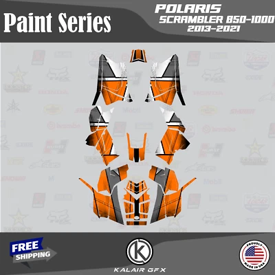 Kit Gráficos para Pintura POLARIS SCRAMBLER 850 1000 2013-2021 - Naranja (16 Mil) Foto 1 de 4