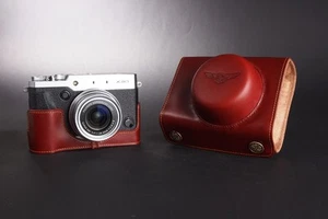 Handmade Genuine real Leather Full Camera Case bag cover for FUJIFILM X30 - Picture 1 of 10