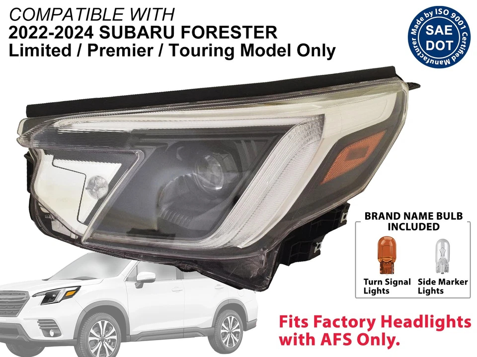 Faros delanteros para 2022 2023 2024 Subaru Forester Driver lado izquierdo 84002SJ650 Foto 1 de 4