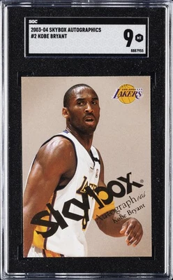 2003 SKYBOX AUTOGRAPHICS #2 KOBE BRYANT SGC 9 - Image 1 of 2