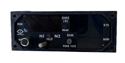 Narco Avionics DME I95 Indicator TSO C-66a Digital Display N1 N2 Aviation - Image 1 of 4