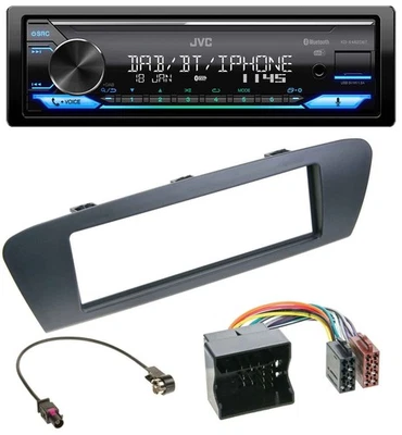 JVC Bluetooth DAB USB MP3 Autoradio für Renault Scenic (ab 12) - grau - Bild 1 von 4