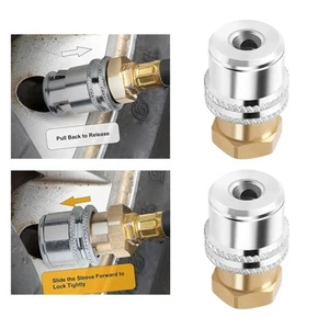 2 Stück feststellbare Luftspannfutter für Reifenfüllmesser-Luftkompressor - Afbeelding 1 van 7