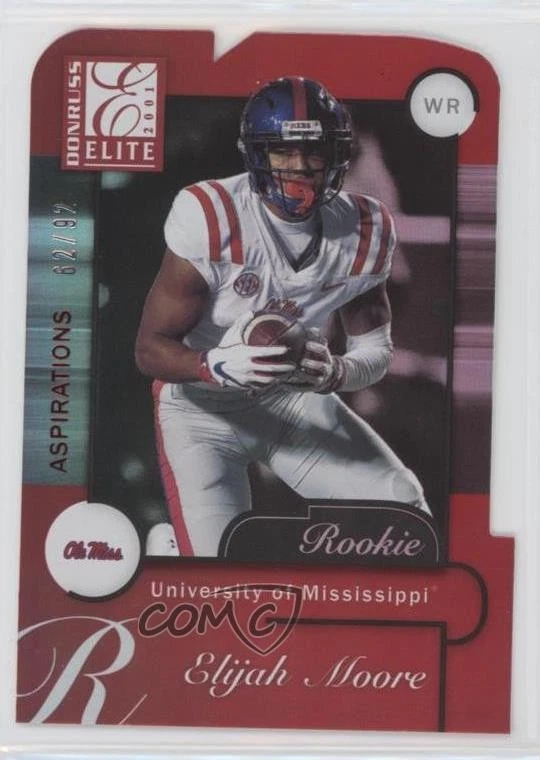 2021 Panini Donruss Elite 2001 Rookies Aspirations Die-Cut /92 Elijah Moore RC - Image 1 of 2