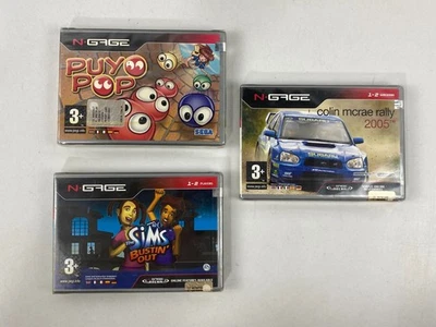 Puyo Pop The Sims Bustin' Out Colin McRae Rally Nokia N-gage Game New Sealed - Image 1 of 4