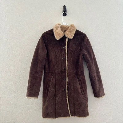 Abrigo Penny Lane de Gamuza Wilson De Colección - Boho Shearling Indie Años 70 - M Foto 1 de 4