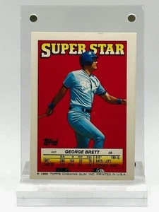 1988 Topps REAR - Sticker Card Baseball #41 George Brett & Barry Bonds-135 - Bild 1 von 2