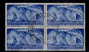 1949 repubblica Italiana Upu quartina usata - Picture 1 of 1