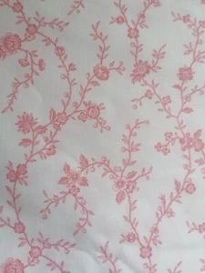 Laura Ashley Sweet Woodruff vintage new fabric 10.6 yards 1990 pink - Picture 1 of 6