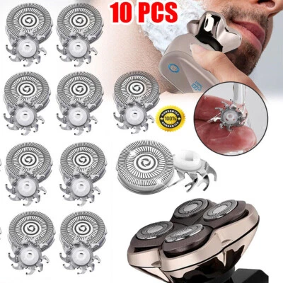 QNGENET UK 10 Replacement Blades FIT Pitbull Skull Shaver Platinum Silver Butterfly