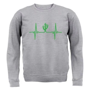 Heartbeat USB - Kids Hoodie / Sweater - Heart Love Computer Funny Geek Nerd - Picture 1 of 20