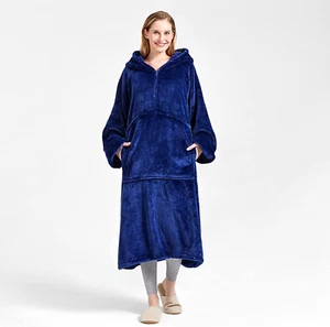 CASOFU Decke Mit Ärmeln Und Kapuze Hoodie Decke Damen Herren XXL Kuscheldecke Mi - Bild 1 von 12