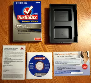 Intuit TurboTax Deluxe Deduction Maximizer 2006 CD-ROM Windows Mac Federal/State - Picture 1 of 15
