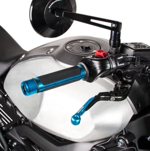 Suzuki GSXR600 Blue Barracuda Racing Grips Motorcycle Handlebar Grips - Picture 1 of 4