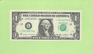 1985 ..UNCIRC 1 $ L 7913 0075 N .... 1985 1 $ L-N NICE NOTE FRN - Bild 1 von 2