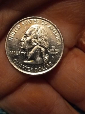 2005 Washington quarter West Virginia State (D) mint mark (Platinum Plated) - Image 1 of 4
