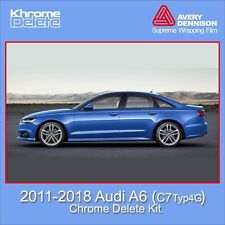 Chrome Delete Vinyl Overlay fitting the 2012 - 2018 Audi A6 (Type C7  Typ4G)
