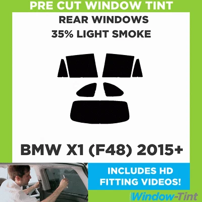 Pre Cut Window Tinting Film for BMW X1 (F48) 2015+ 35% Light Rear Tint Kit Tint - Image 1 of 4