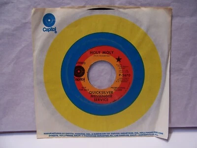 45rpm  7" QUICKSILVER MESSENGER SERVICE Holy Moly  1969 Capitol Promo  NM! - Image 1 of 3