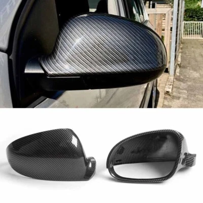 Carbon Fiber Mirror Cover For Volkswagen VW Golf 5 GTI MK5 Door Side Caps Pair - Image 1 of 4