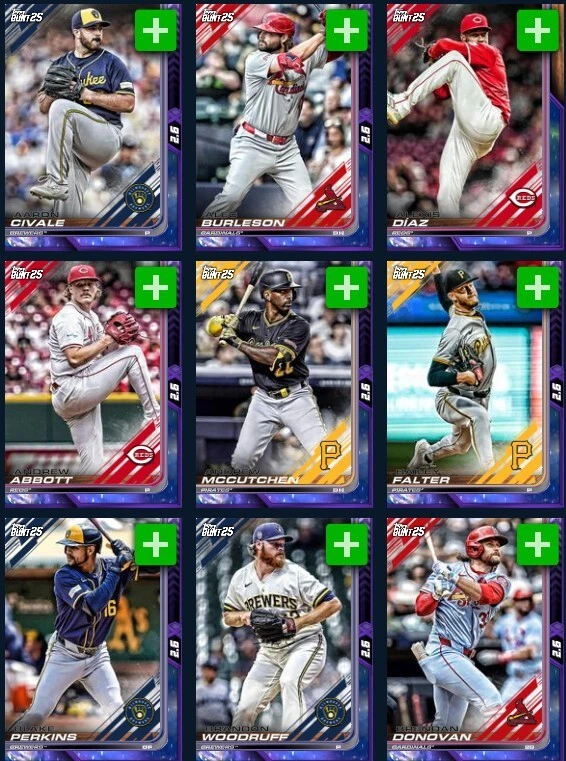 [DIGITAL] Topps Bunt - 2025 Base 25 S2 - Tier 6 Galaxy NL Central - Pick - Image 1 of 1