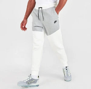 NWT! Nike Sportswear Tech Fleece Men’s 3XL Jogger Pants White/Gray CU4495-133 - Picture 1 of 6