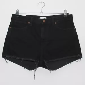 Womens WRANGLER Casual Black Denim Shorts Size S - SMALL - Picture 1 of 12