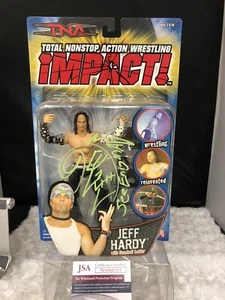 2005 Marvel Toys TNA Impact Jeff Hardy Factory Sealed Signed JSA - Picture 1 of 6