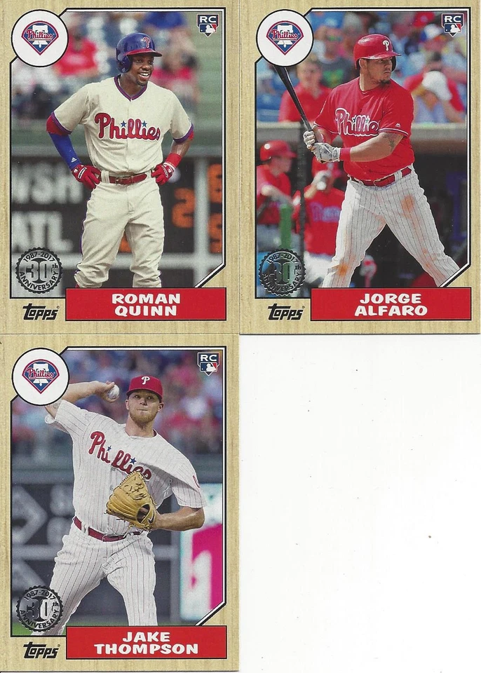 2017 Topps 2. 1987 30th Anniversary Jorge Alfaro RC Philadelphia Phillies 87-151 - Image 1 of 1