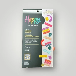 Happy Planner Sticker 10 Sheets 827 Pieces Organizer Basic Happy Brands New - Picture 1 of 8