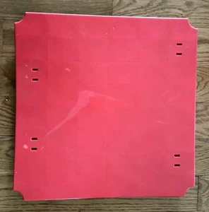 VINTAGE PLAYSKOOL PIPEWORKS PARTS 1 RED PANEL - Picture 1 of 2
